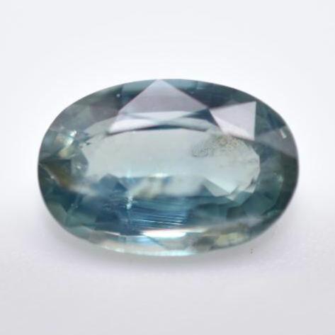 1.04ct Unheated Blue Sapphire - SI1 Oval Faceted Sapphire from Tanzania - Natural Sapphire - Oval Cut Green Sapphire - Unheated Loose Gems