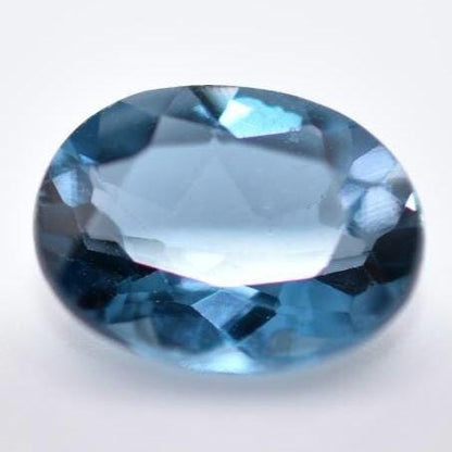 1.48ct London Blue Topaz - Oval Faceted Topaz from Brazil - Blue Topaz Gemstone - Irradiated Blue Topaz - Loose Gemstones