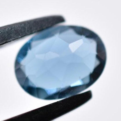 1.48ct London Blue Topaz - Oval Faceted Topaz from Brazil - Blue Topaz Gemstone - Irradiated Blue Topaz - Loose Gemstones