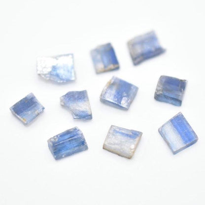 11ct Lot of 10pcs Rough Kyanite - Raw Kyanite Crystals - Natural Blue Kyanite Gemstones - Loose Gems - Natural Blue Kyanite