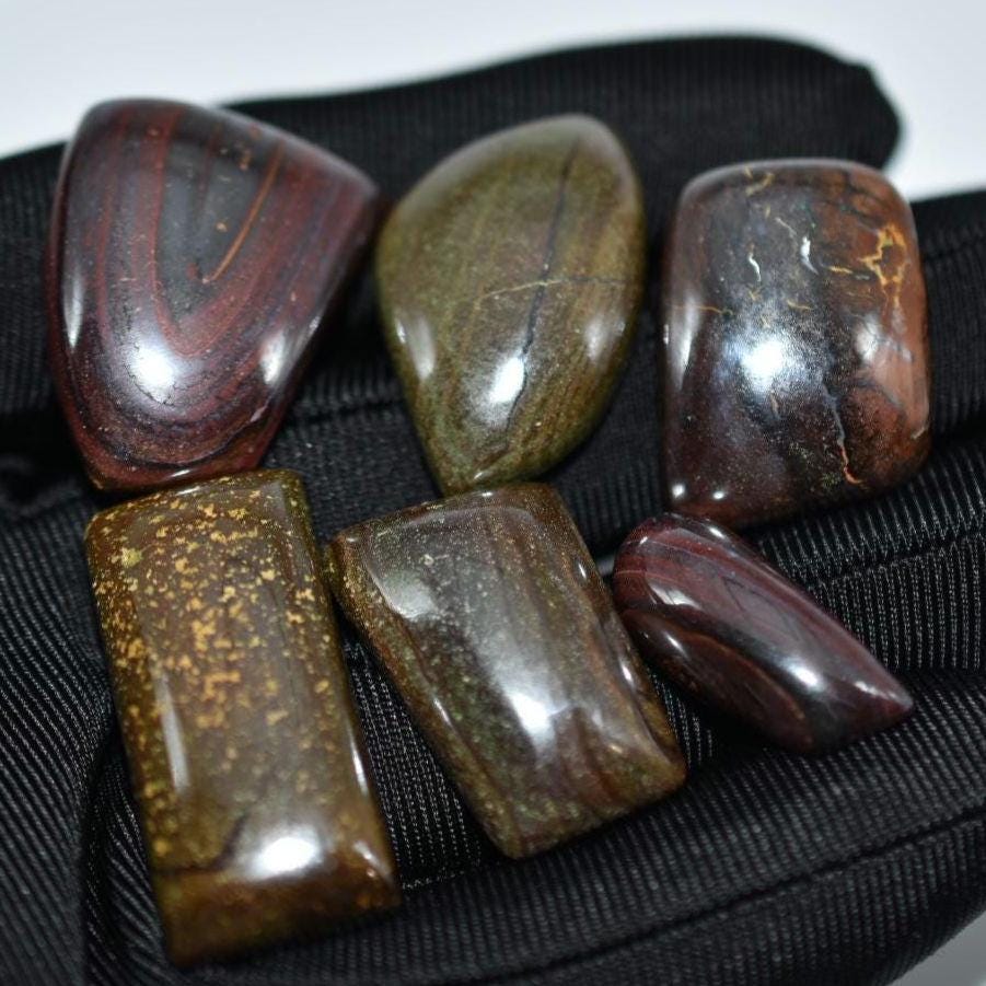 169ct Boulder Opal Lot - Boulder Opal Cabochons from Koroit, Australia - Natural Boulder Opal - Australian Opal - Natural Opal Cabochons