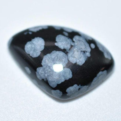 15ct Snowflake Obsidian Cabochon - Obsidian Cabochon from India - Natural Snowflake Obsidian - Loose Cabochon for Jewelry