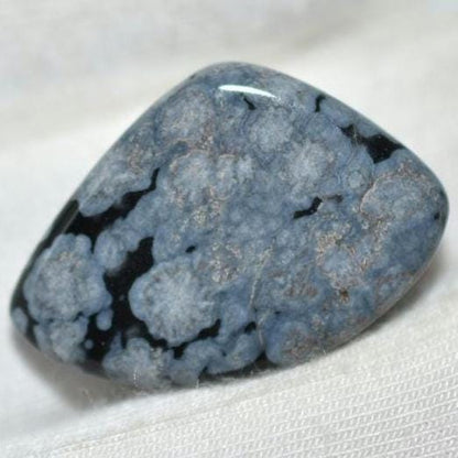 15ct Snowflake Obsidian Cabochon - Obsidian Cabochon from India - Natural Snowflake Obsidian - Loose Cabochon for Jewelry