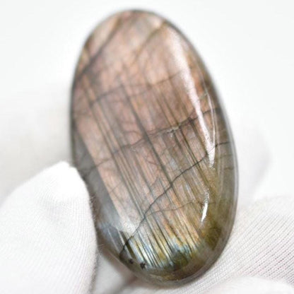 82ct Orange Labradorite Cabochon - Oval Labradorite from Madagascar - Natural Labradorite Cabochon - Loose Cabochon for Jewelry