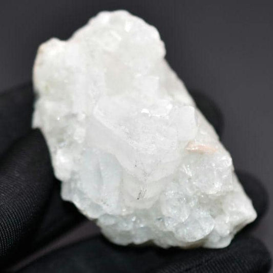 98g Apophyllite Specimen - Jalgoan, India - Clear White Apophyllite on Matrix - Raw Apophyllite Crystal Specimen - Zeolite Minerals