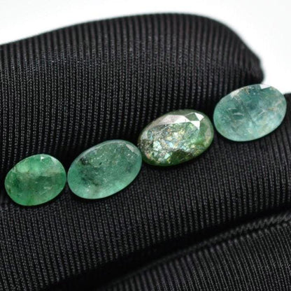 7.20ct Lot of Faceted Green Emeralds - Zambia