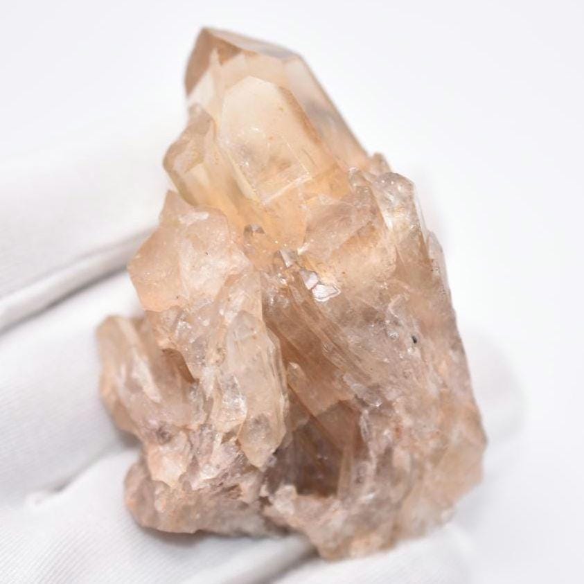 65g Natural Kundalini Citrine - Genuine Unheated Citrine Crystal - Kundalini Quartz Cluster - Luena, Congo - Raw Citrine Point Cluster