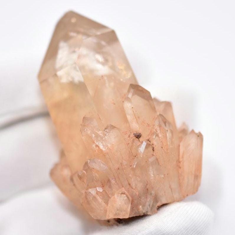 63g Natural Kundalini Citrine - Genuine Unheated Citrine Crystal - Kundalini Quartz Cluster - Luena, Congo - Raw Citrine Point Cluster