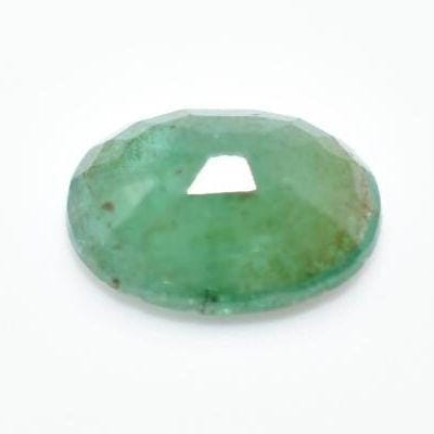 3.95ct Faceted Emerald from Zambia - Oiled Emerald Gemstone - Natural Green Emerald Gemstone - Oval Faceted - Oval Cut Emerald Gem