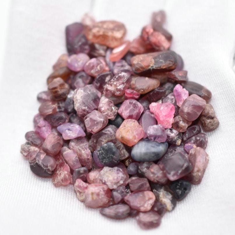 153ct Multi Colour Pink Spinel Lot - Natural Rough Spinel - Loose Gemstones - Rough Spinel Gemstones - Spinel Gemstone Lot from Burma