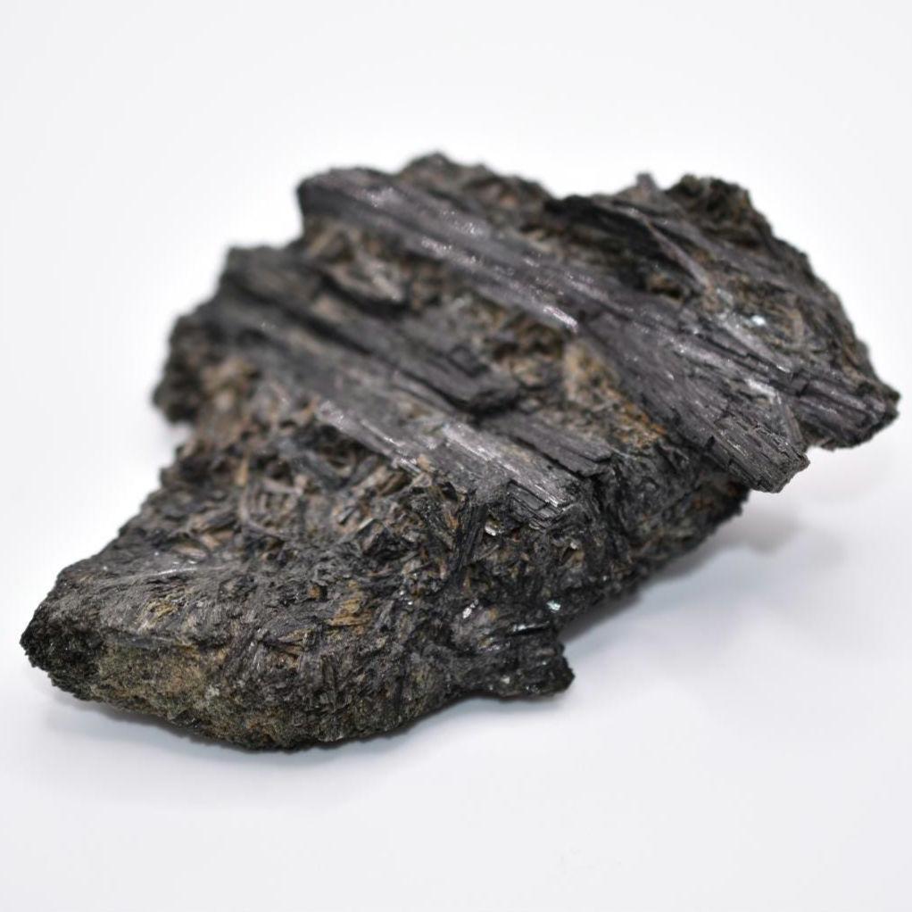 212g Black Tourmaline from Morocco - Raw Black Tourmaline Crystal - Black Tourmaline Mineral Specimen from Imilchil, Morocco