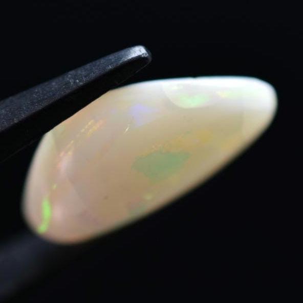 4.20ct Opal from Australia - Flashy Australian Opal - Old Collection - Polished Opal Cabochon - White Opal with Colour Flash - Loose Opal