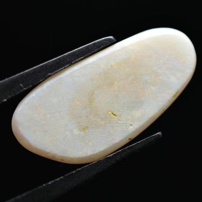 8.95ct Opal from Australia - Flashy Australian Opal - Old Collection - Polished Opal Cabochon - White Opal with Colour Flash - Loose Opal