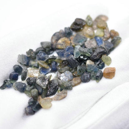 67ct Blue Green Sapphire Lot - Untreated & Unheated Sapphires - Rough Sapphire Gems from Madagascar - Raw Sapphire Gemstones - Rough Gems