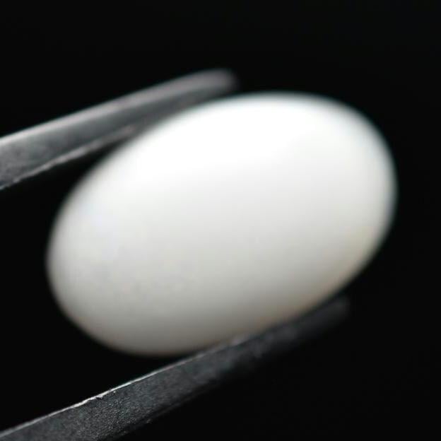 3.25ct Opal from Indonesia - Natural White Opal - Polished Opal Cabochon - White Opal Gemstone - Loose Opal