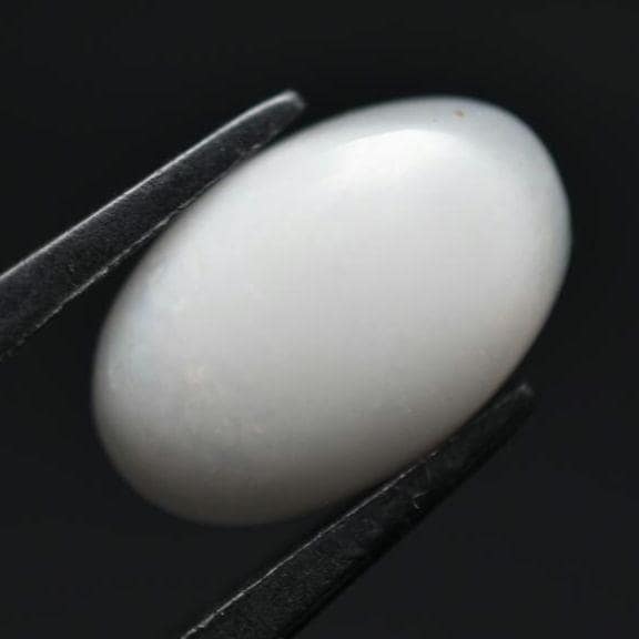 3.25ct Opal from Indonesia - Natural White Opal - Polished Opal Cabochon - White Opal Gemstone - Loose Opal