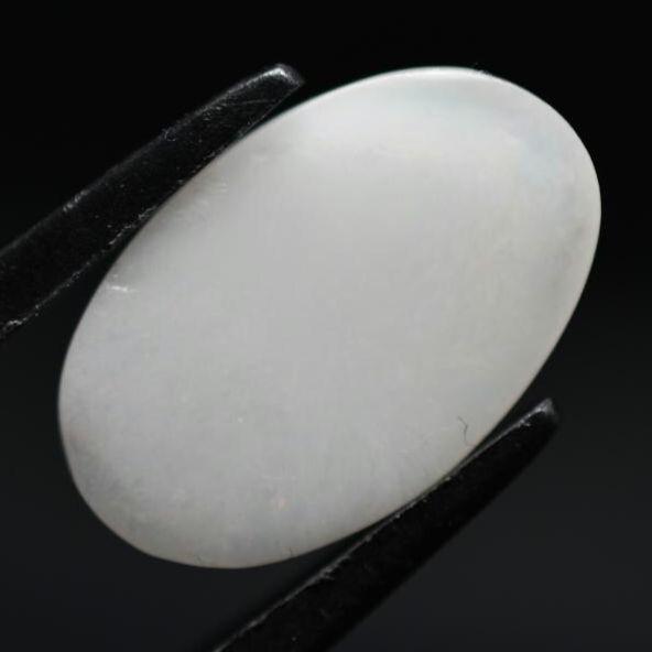 3.25ct Opal from Indonesia - Natural White Opal - Polished Opal Cabochon - White Opal Gemstone - Loose Opal