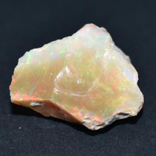 27.80ct Welo Opal – Raw Ethiopian Opal Gemstone, Flashy