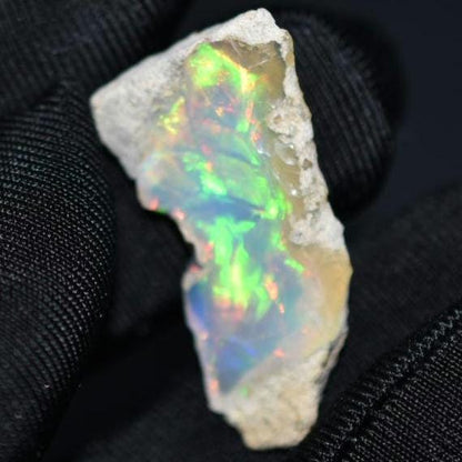 10.85ct Flashy Welo Opal - Ethiopian Opal - Raw Uncut Opal - Natural Opal Gemstone - Loose Gems - Rough Gemstones - Flashy Opal Gem
