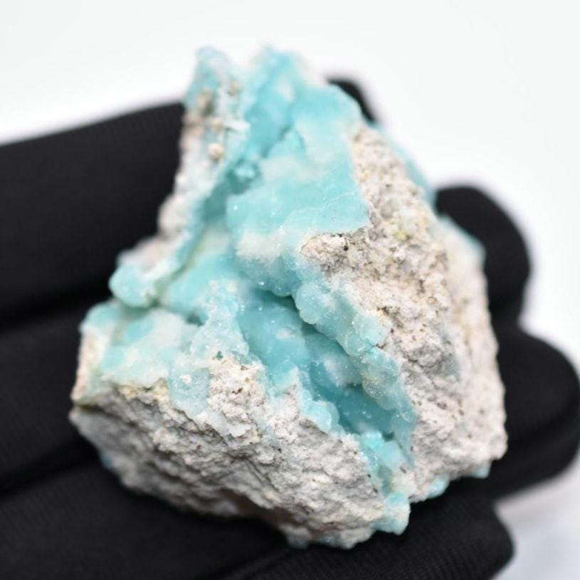 59g Blue Hemimorphite Specimen - High Quality Blue Hemimorphite Mineral Specimen - Palabanda, Republic of Congo - Hemimorphite Crystal