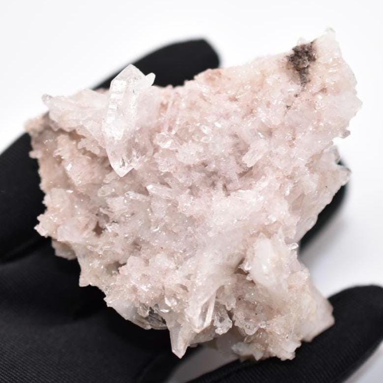 131g Lemurian Pink Lithium Coated Quartz Crystal - Bolivar, Colombia - Pink Quartz Cluster - Crystallized Quartz Mineral Specimen