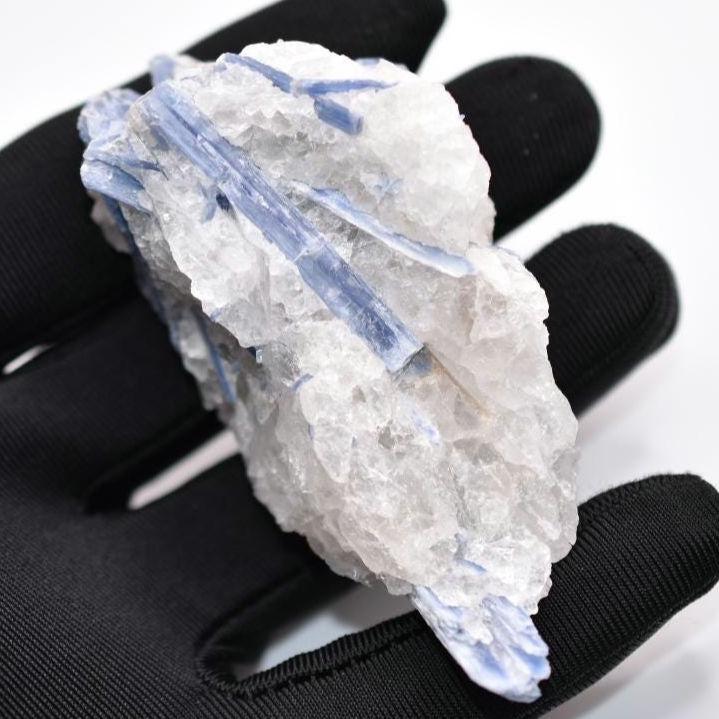 95g Kyanite with Quartz - Rio do Sul, Brazil - Natural Blue Kyanite Crystal Cluster - Rough Kyanite Crystal - Raw Blue Kyanite