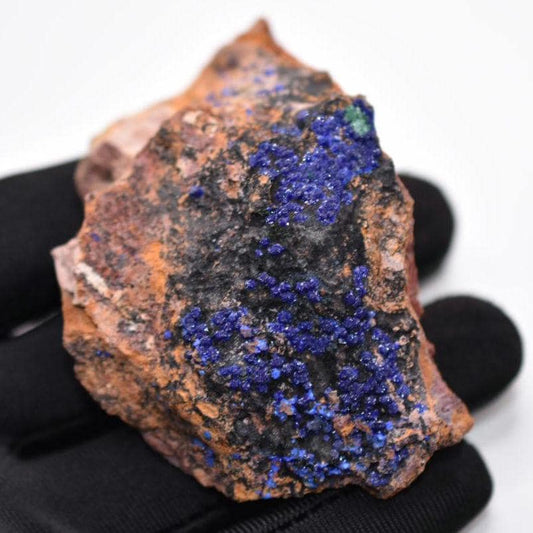 101g Azurite Mineral Specimen - Blue Azurite from Sidi Ayad, Morocco - Natural Raw Azurite Mineral - Rough Azurite Crystal