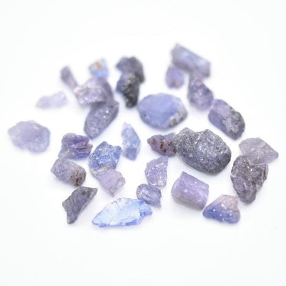 45ct Lot of 28pcs - Raw Tanzanite Gemstones - Rough Tanzanite Crystals - Heat Treated Tanzanite Loose Gems - Purple Tanzanite from Tanzania