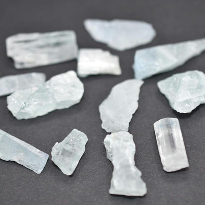 119ct Rough Aquamarine Lot - Skardu, Pakistan - Raw Blue Aquamarine Crystals - Natural Aquamarine Gems - Aquamarine Mineral for Jewelry