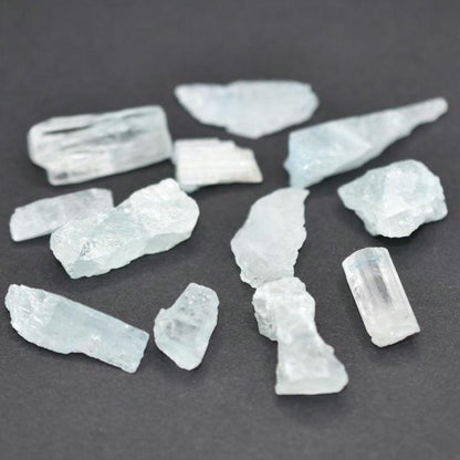 119ct Rough Aquamarine Lot - Skardu, Pakistan - Raw Blue Aquamarine Crystals - Natural Aquamarine Gems - Aquamarine Mineral for Jewelry