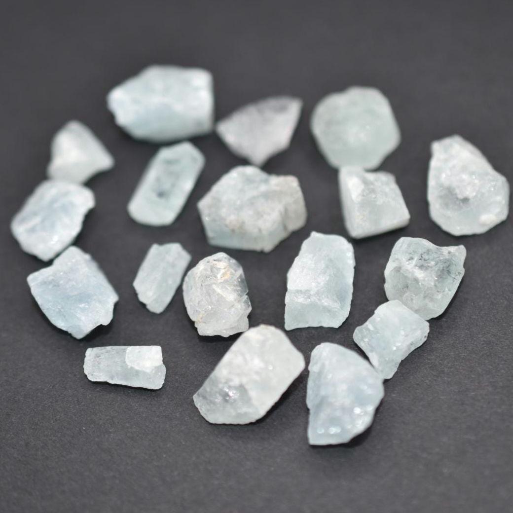 134ct Rough Aquamarine Lot - Skardu, Pakistan - Raw Blue Aquamarine Crystals - Natural Aquamarine Gems - Aquamarine Mineral for Jewelry