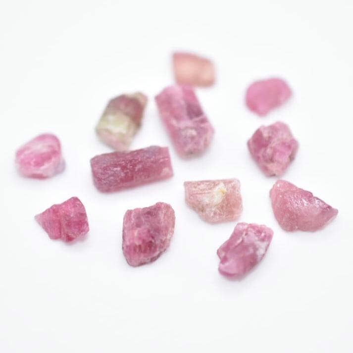 19.40ct Pink Tourmaline Lot - Natural Pink Tourmaline Gems - Pink Tourmaline Rough Gemstones - Natural Tourmaline Afghanistan - Loose Gems