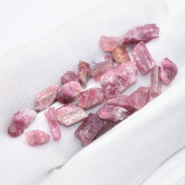 31.70ct Pink Tourmaline Lot - Natural Pink Tourmaline Gems - Pink Tourmaline Rough Gemstones - Natural Tourmaline Afghanistan - Loose Gems