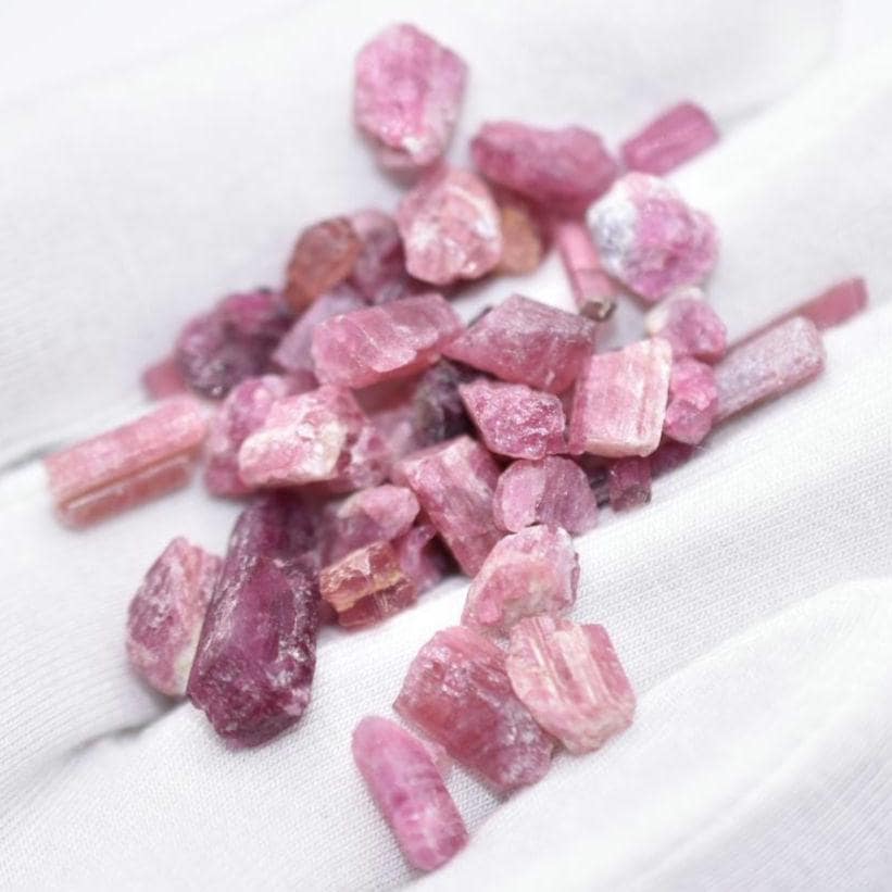 56.75ct Pink Tourmaline Lot - Natural Pink Tourmaline Gems - Pink Tourmaline Rough Gemstones - Natural Tourmaline Afghanistan - Loose Gems