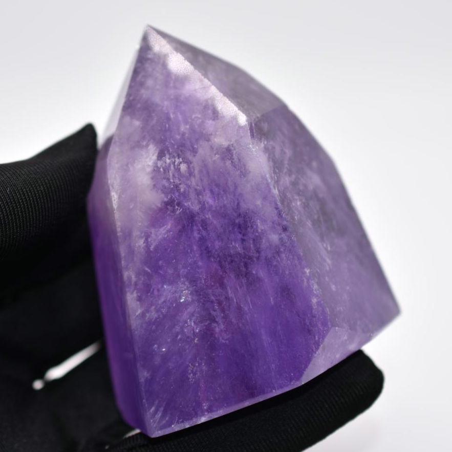 288g Amethyst Tower - Deep Purple Amethyst Crystal Point - Amethyst from Uruguay - Polished Amethyst Tower Point - Natural Crystals