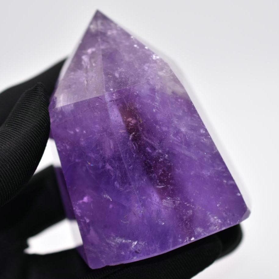 288g Amethyst Tower - Deep Purple Amethyst Crystal Point - Amethyst from Uruguay - Polished Amethyst Tower Point - Natural Crystals