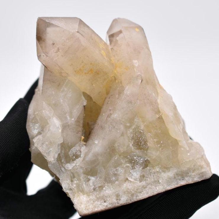 404g Phantom Quartz Crystal Cluster - Quartz Specimen from Madagascar - Raw Quartz Crystal - Yellow Quartz Crystal - Crystal Gifts