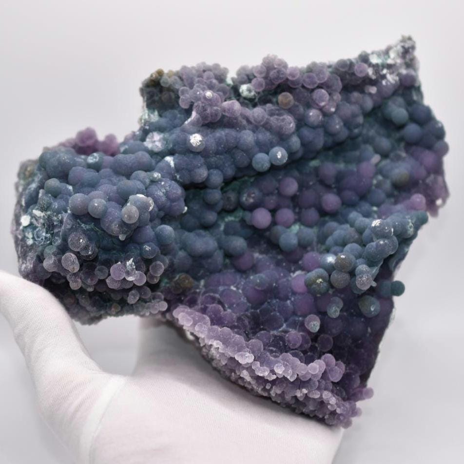 1.74kg XL Grape Agate Specimen - Sulawesi, Indonesia - Purple Grape Agate Crystal - Chalcedony Mineral Specimen - Natural Statement Piece