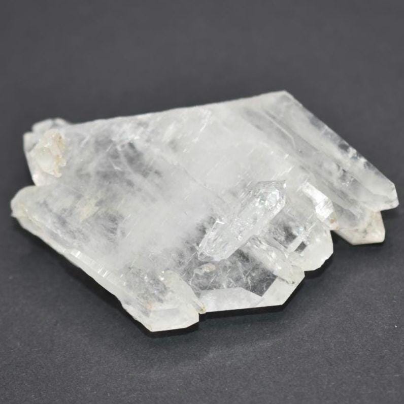 55g Faden Quartz - Tabular Terminated Quartz Crystal - Natural Clear Quartz from Pakistan - Tabular Crystal Specimen - Mineral Specimen