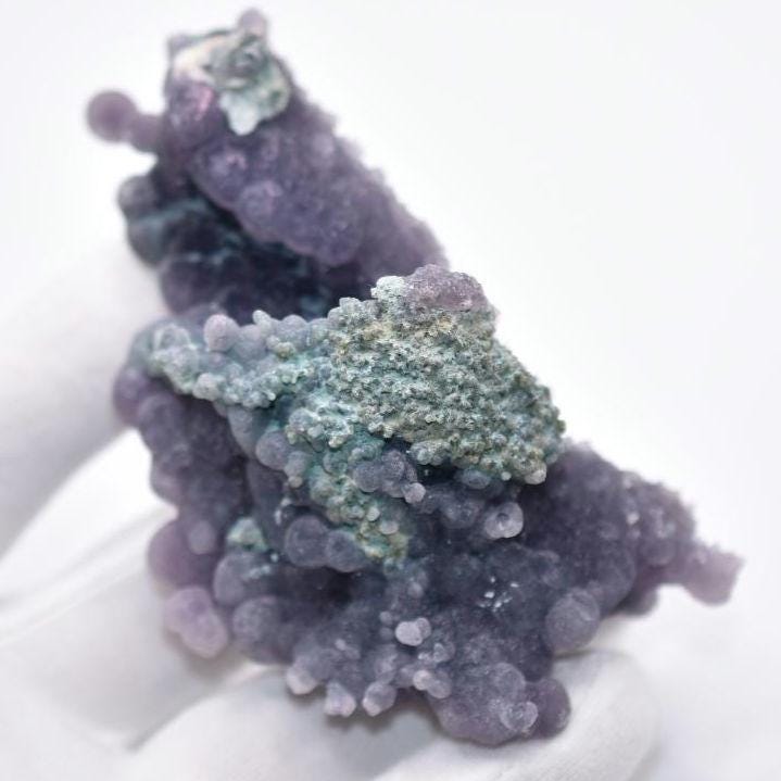 117g Grape Agate Specimen - Sulawesi, Indonesia - Purple & Green Grape Agate Crystal - Natural Chalcedony Mineral Specimen