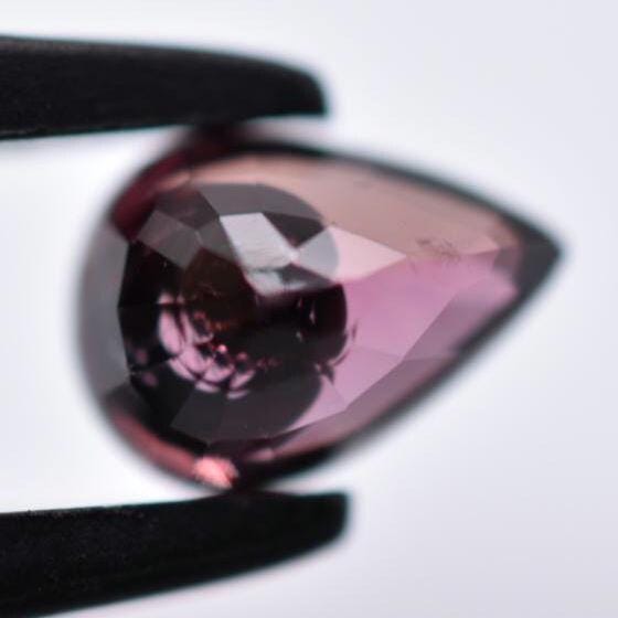 0.84ct Unheated Pink Sapphire - Pear Faceted Sapphire from Songea, Tanzania - Pear Cut Orange Pink Sapphire - Unheated Loose Gemstone