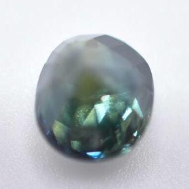 1.06ct Heated Blue Sapphire - Oval Faceted Sapphire from Australia - Heat Treated Cut Sapphires - Loose Gemstones - Green Oval Sapphire