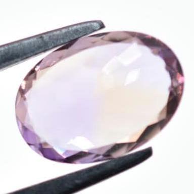 4.87ct VS Ametrine Gemstone - Unheated Ametrine Gem from Bolivia - Natural Oval Faceted Ametrine - Cut Ametrine Gemstone - Amethyst Citrine