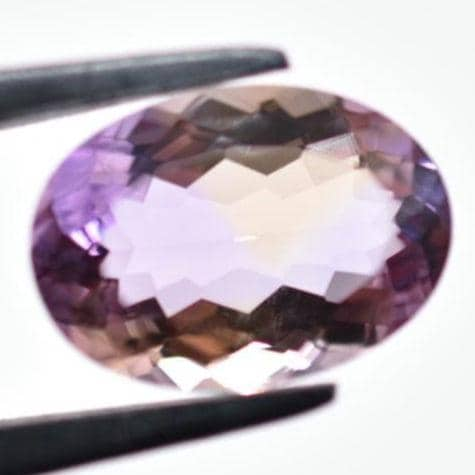 4.87ct VS Ametrine Gemstone - Unheated Ametrine Gem from Bolivia - Natural Oval Faceted Ametrine - Cut Ametrine Gemstone - Amethyst Citrine