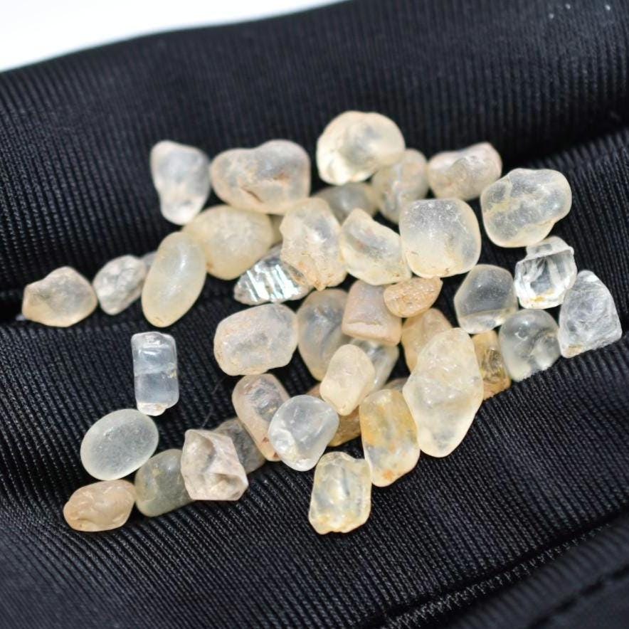 52ct (42pcs) Natural Light Topaz Lot - Untreated & Unheated Topaz Gemstones - Rough Topaz from Brazil - Natural Topaz Loose Gemstones