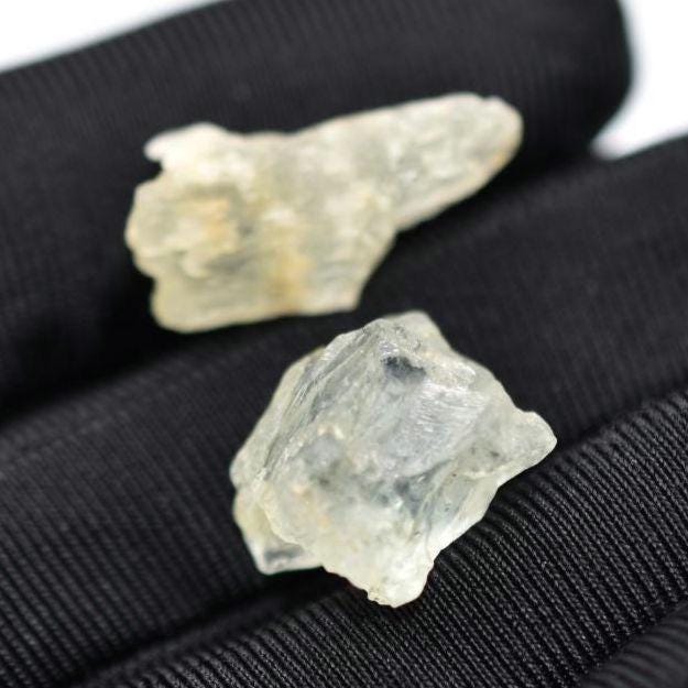 21ct Lot of Aquamarine Beryl Crystals - Light Aquamarine and Yellow Beryl Gemstones - Aquamarine from Madagascar - Rough Aquamarine Gems