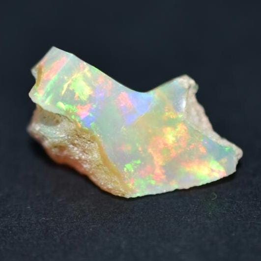 8.10ct Flashy Welo Opal - Ethiopian Opal - Raw Uncut Opal - Natural Opal Gemstone - Loose Gems - Rough Gemstones - Flashy Opal Gem