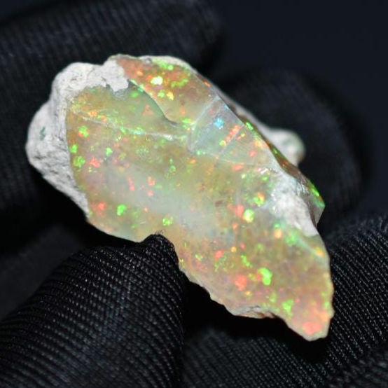 26.35ct Large Flashy Welo Opal - Ethiopian Opal - Raw Uncut Opal - Natural Opal Gemstone - Loose Gems - Rough Gemstones - Flashy Opal Gem