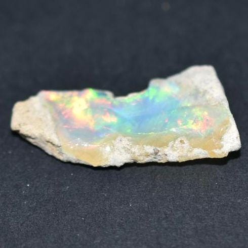10.85ct Flashy Welo Opal - Ethiopian Opal - Raw Uncut Opal - Natural Opal Gemstone - Loose Gems - Rough Gemstones - Flashy Opal Gem