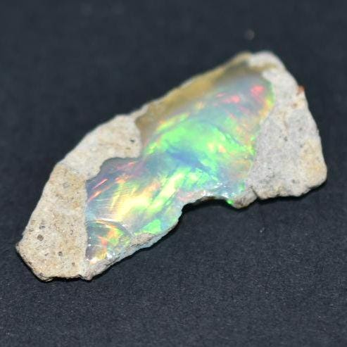 10.85ct Flashy Welo Opal - Ethiopian Opal - Raw Uncut Opal - Natural Opal Gemstone - Loose Gems - Rough Gemstones - Flashy Opal Gem